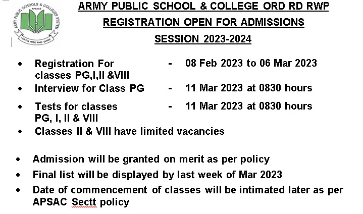 Registration open for Admissions in Class XI (Session 2025-2026)